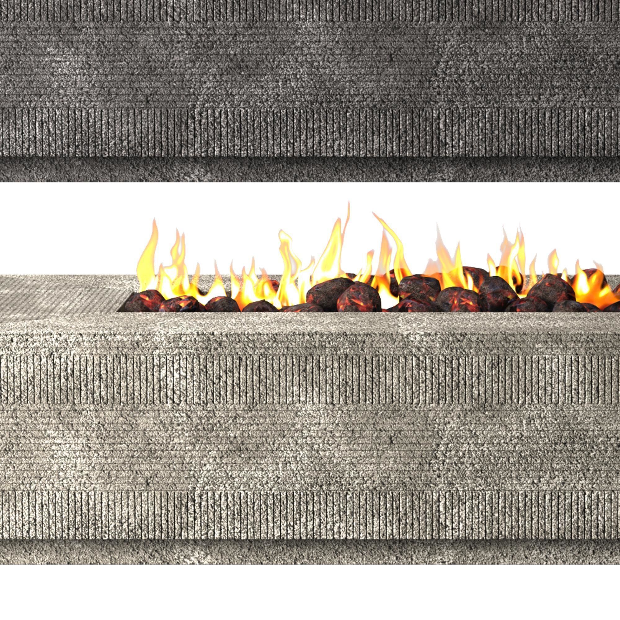 monomer member decoration fireplace Modern 3D model_1