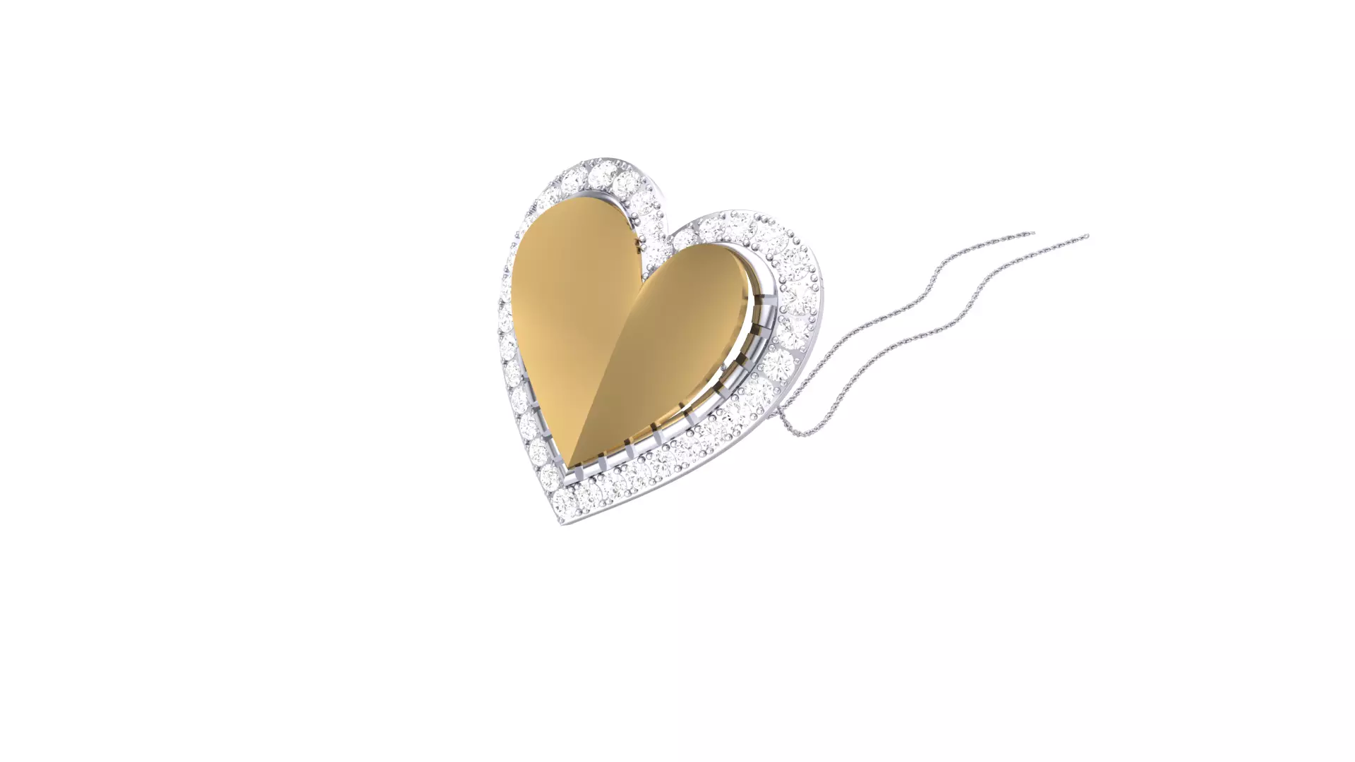 HEART LEAF PENDANT 3D print model