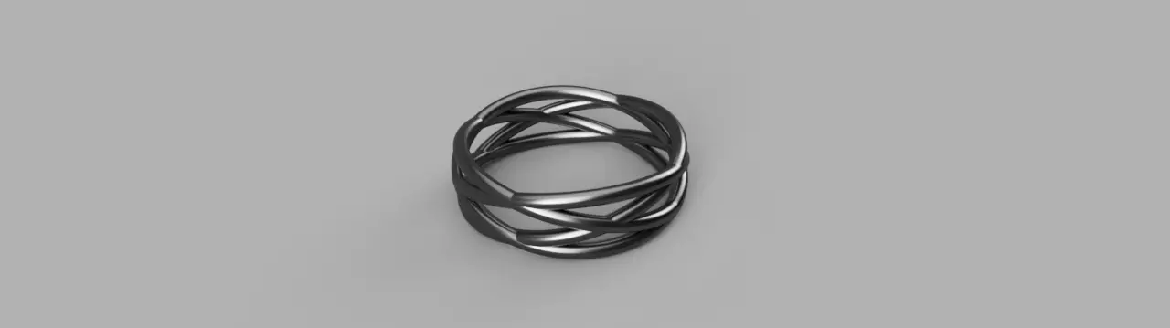 Ring braided 3D print model_0