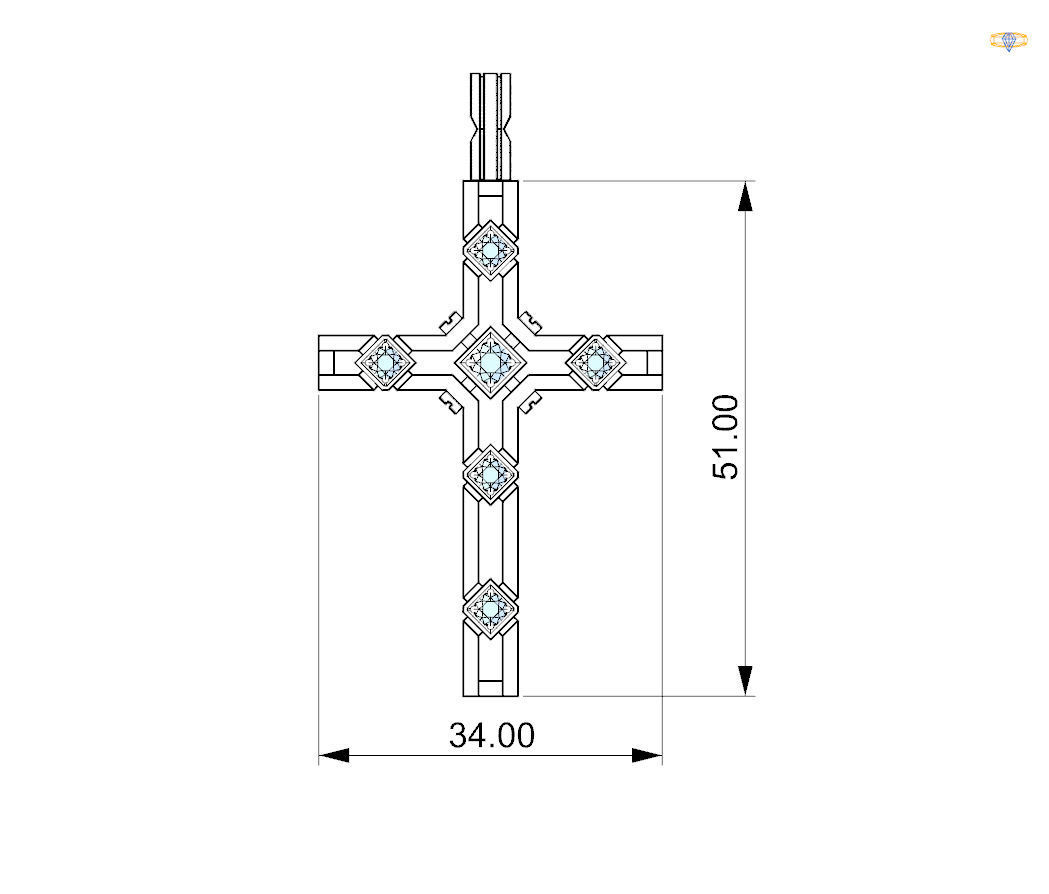CROSS 3D print model_6