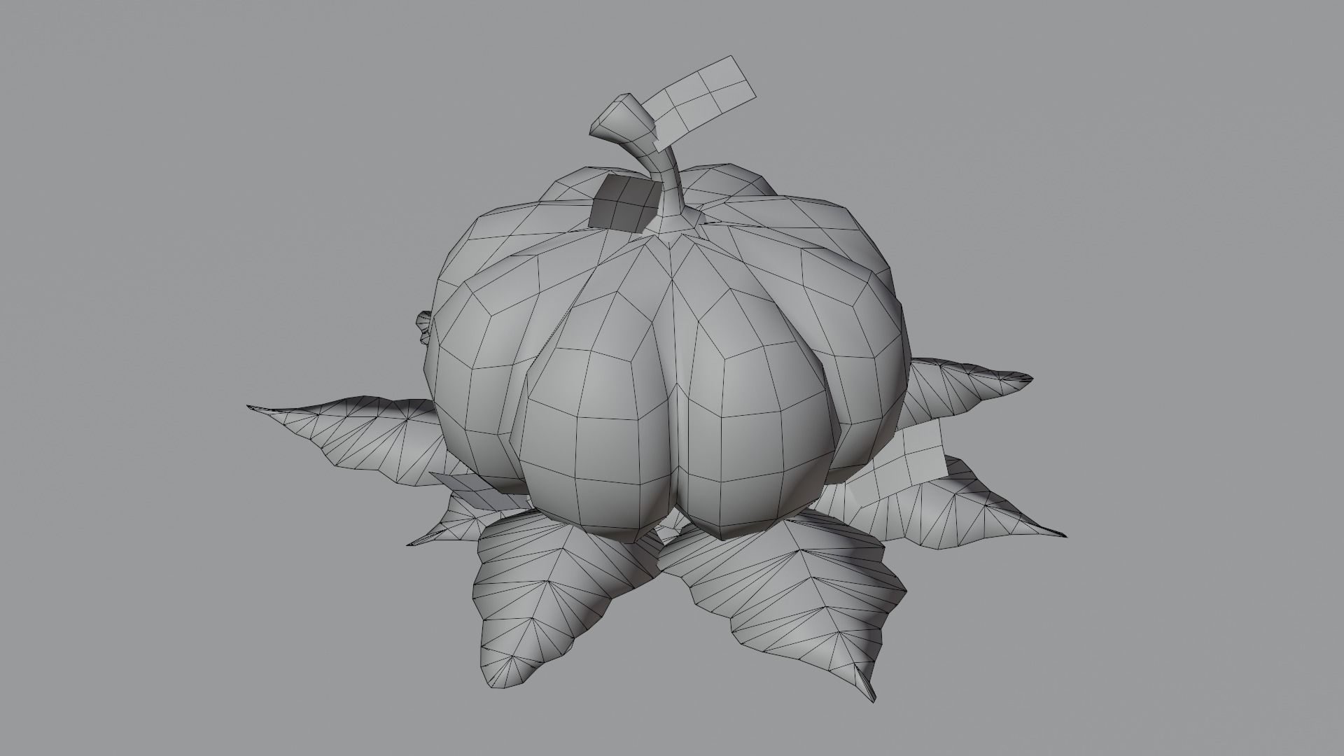 Pumpkin - Hand Painted 3D model_2