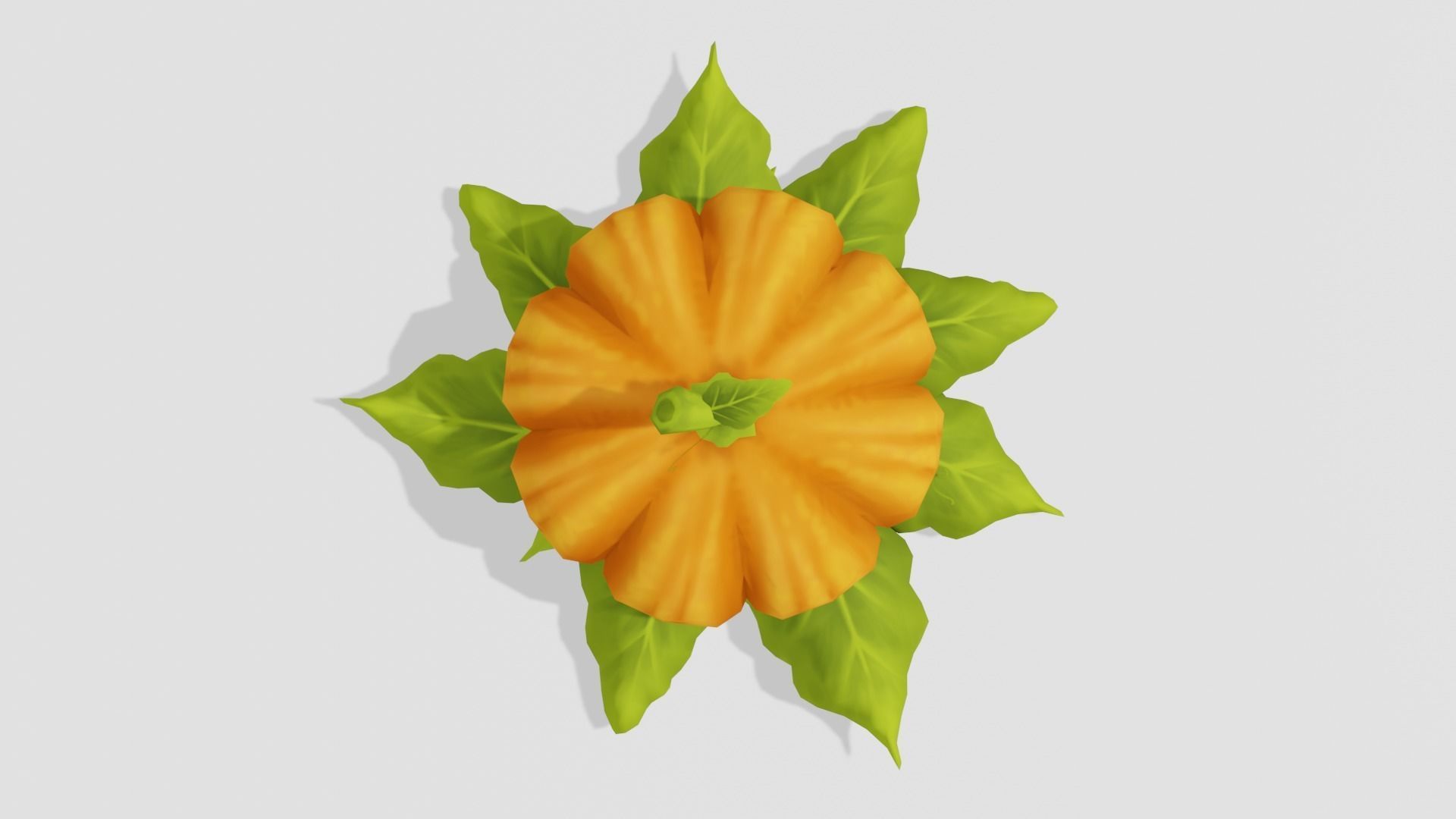 Pumpkin - Hand Painted 3D model_4