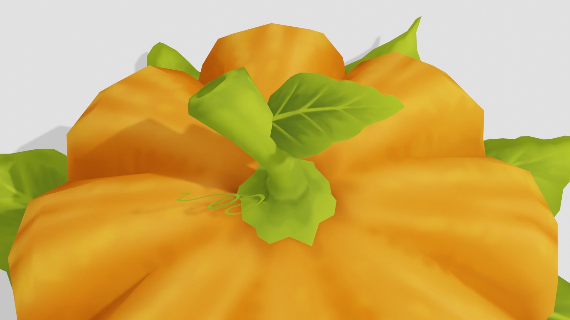 Pumpkin - Hand Painted 3D model_5