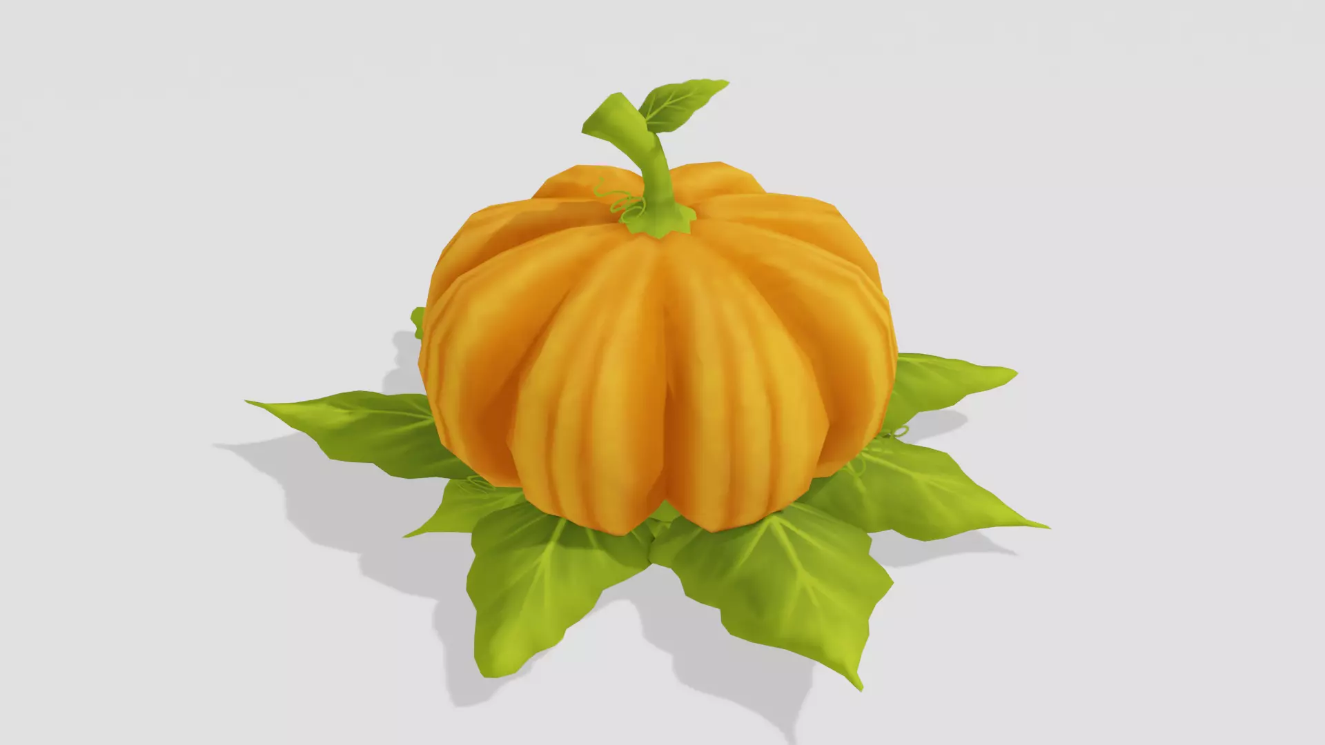 Pumpkin - Hand Painted 3D model_0