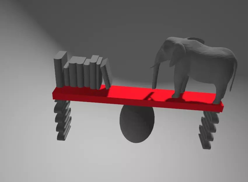 ekephant and bookend Free 3D print model