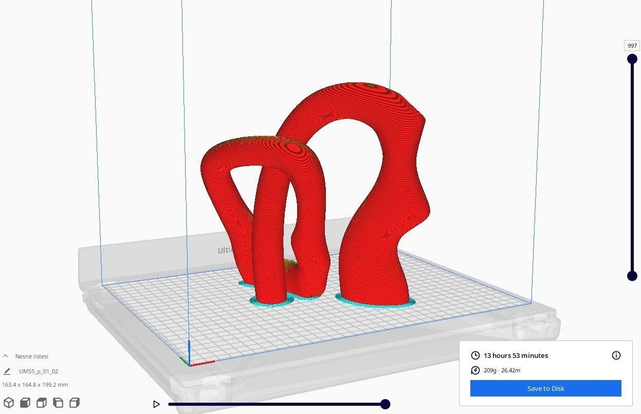 GEOMETRIC DOUBLE VASE 2 PIECES 3D print model_1