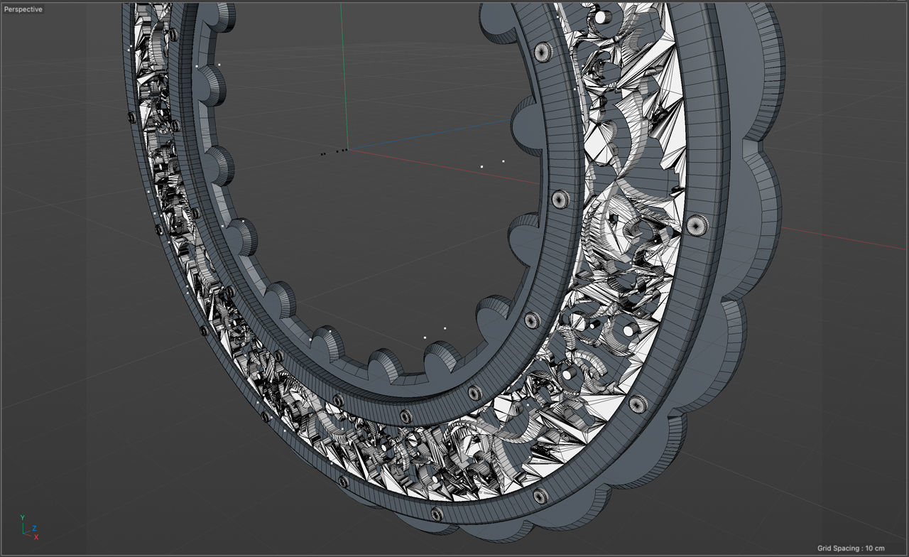 Warrior Nun inspired HALO Ring 3D model_8