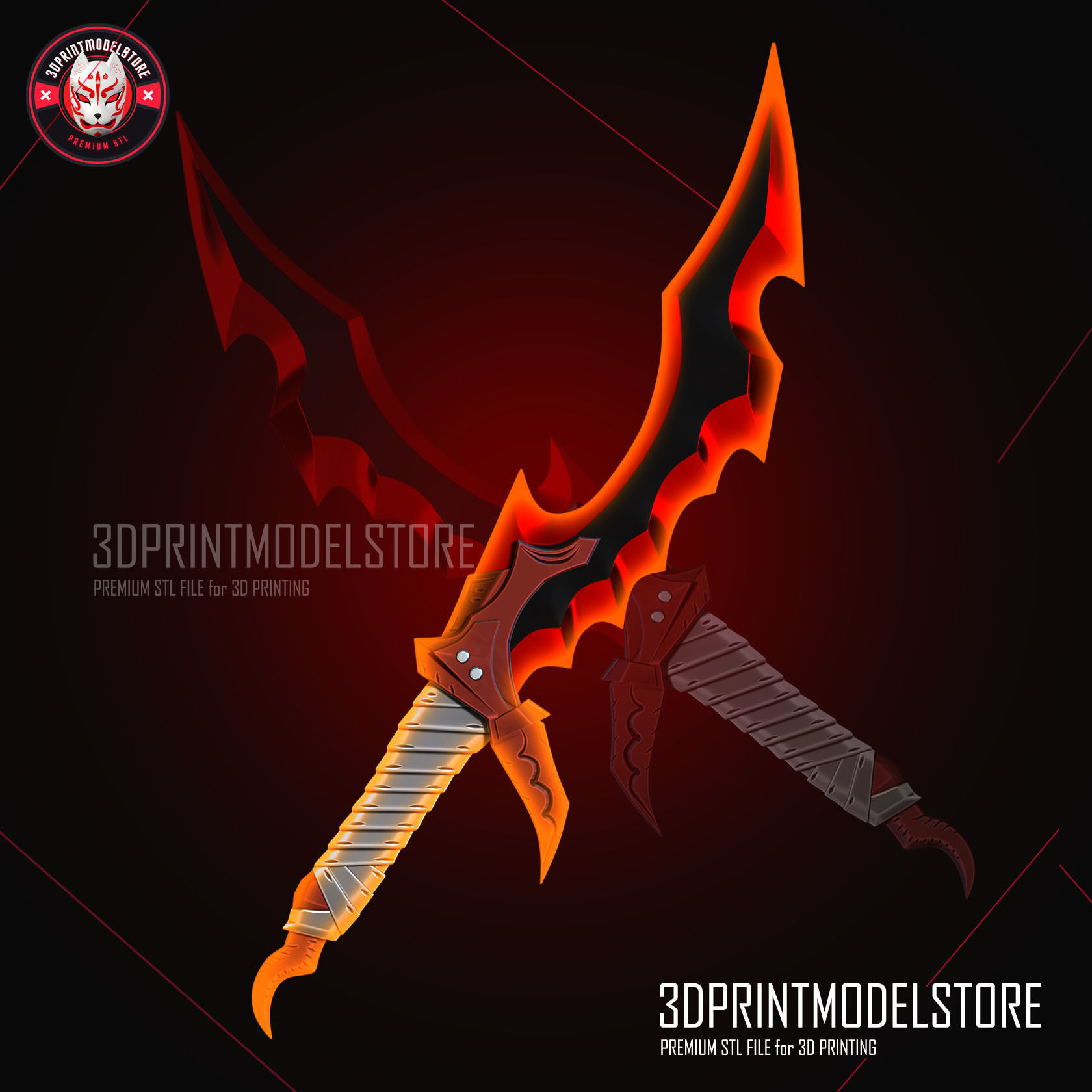 Solo Leveling - Knight Killer Dagger Knife Cosplay Weapon 3D print model_1