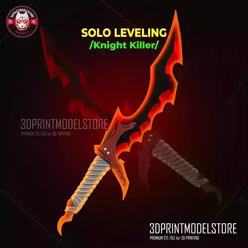 Solo Leveling - Knight Killer Dagger Knife Cosplay Weapon 3D print model