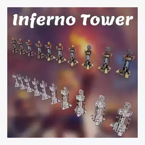 Inferno tower 3D model