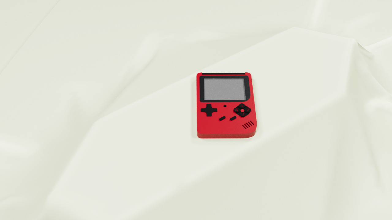 freeAtari game console With Charger socket Free 3D model_2