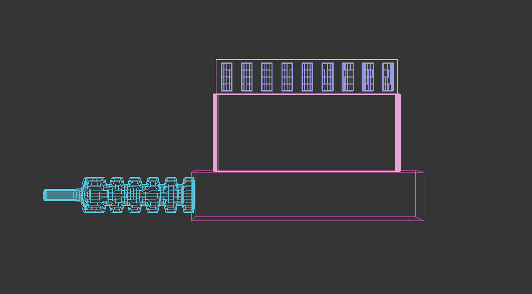 freeAtari game console With Charger socket Free 3D model_9