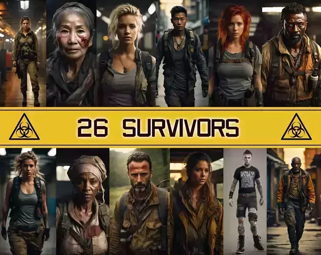 Survivor Character Clipart Texture