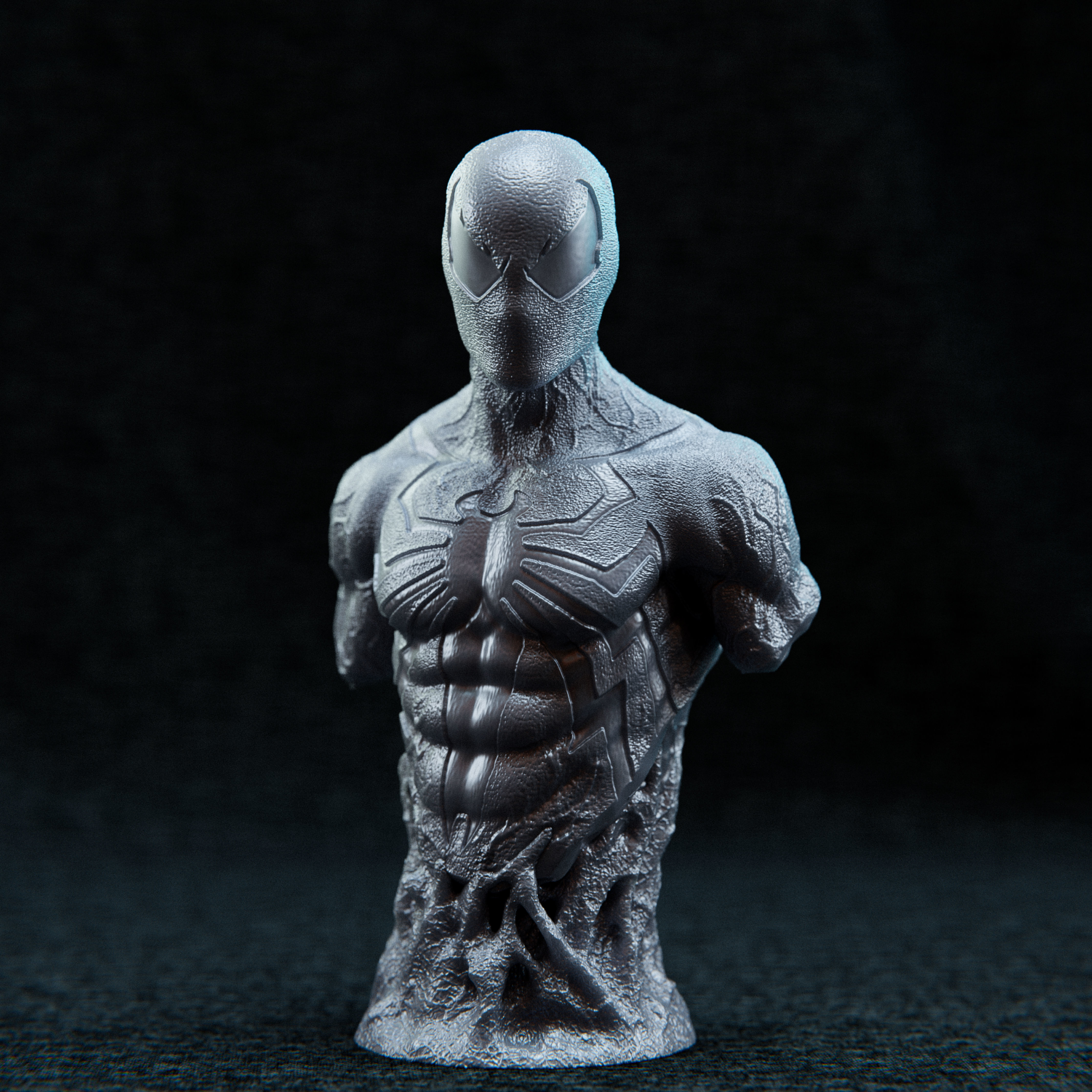 Black Symbiote Spiderman 3D print model_2