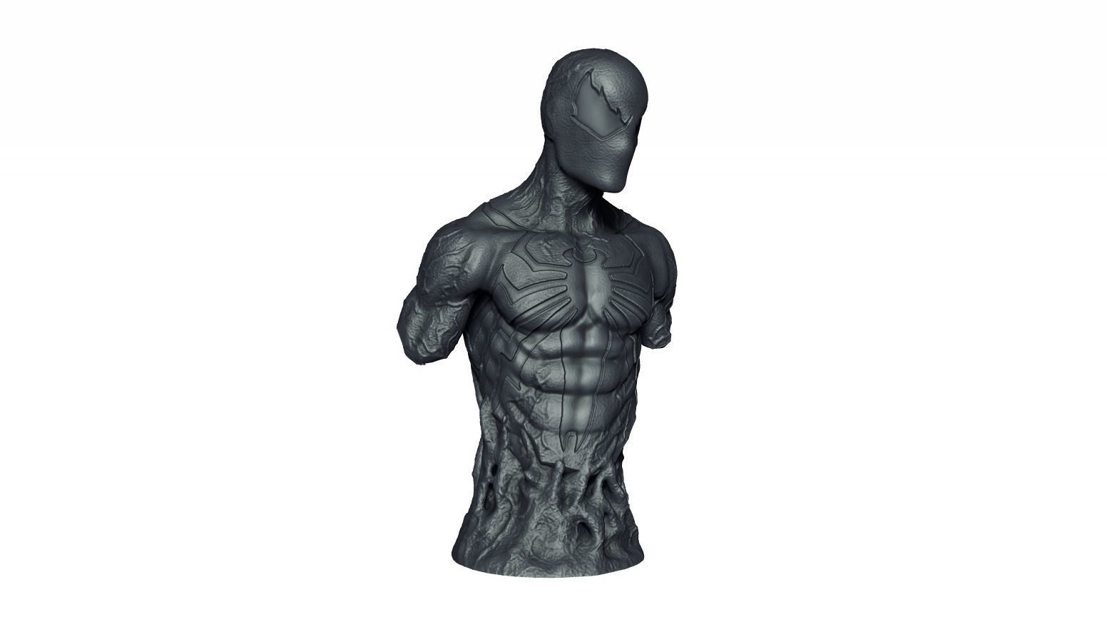 Black Symbiote Spiderman 3D print model_3
