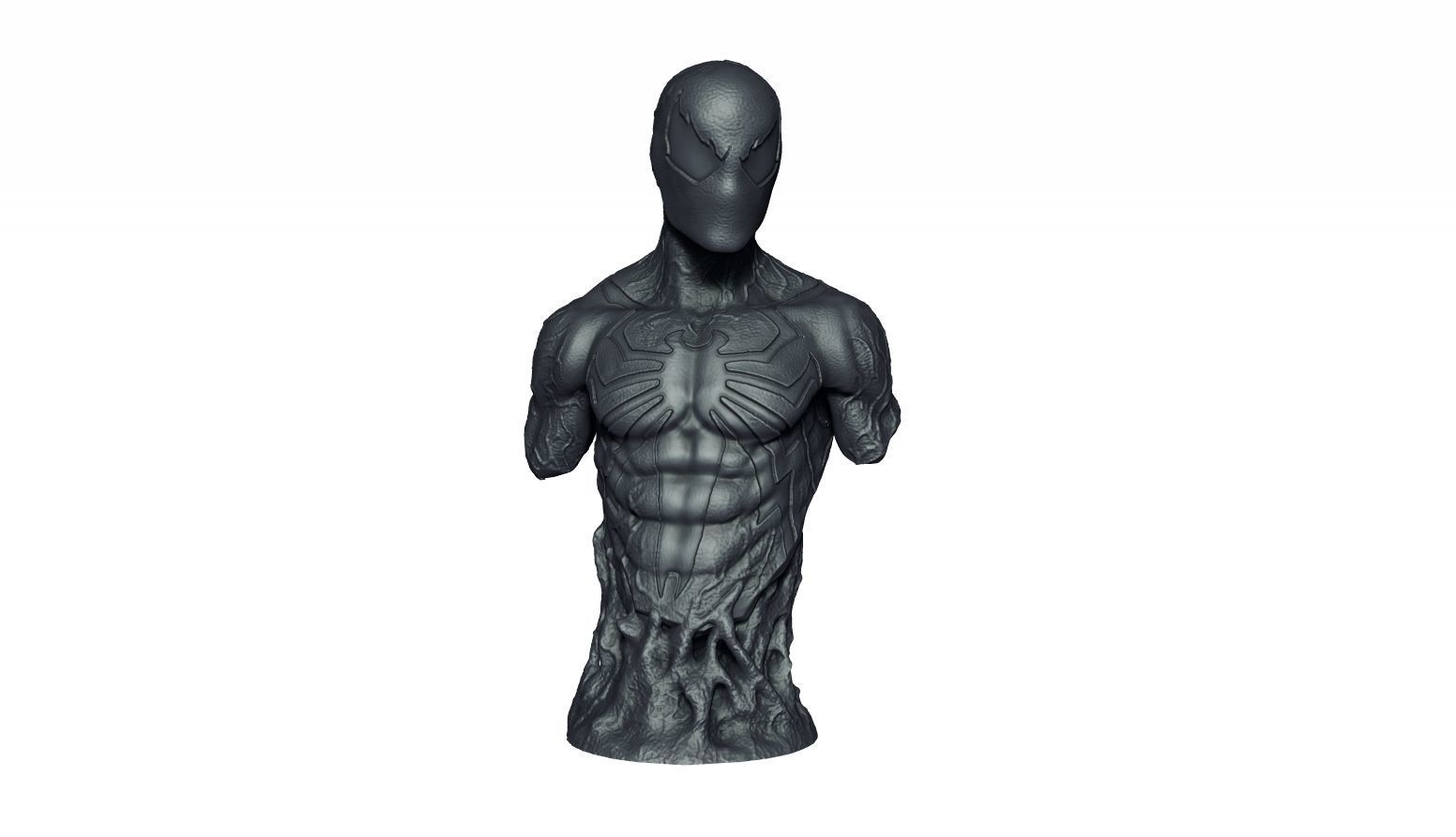Black Symbiote Spiderman 3D print model_4