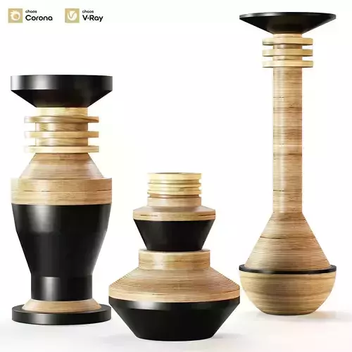 Tropical Noire Vessels Set 3D model