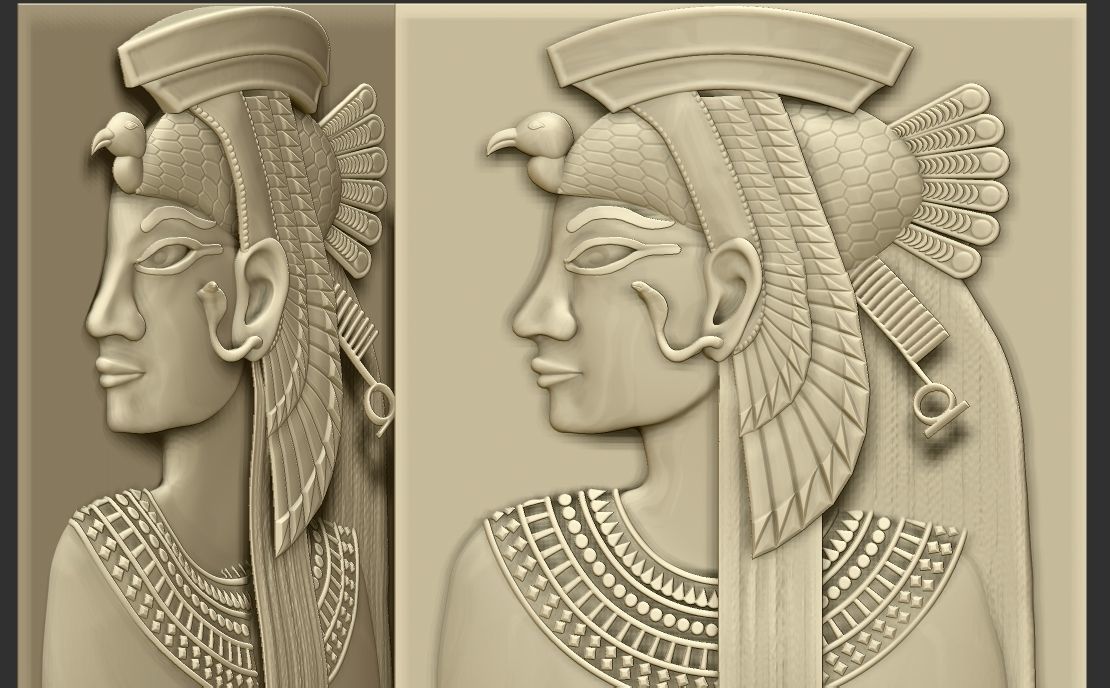 Cleopatra queen - last pharaoh of Egypt 3D print model_5