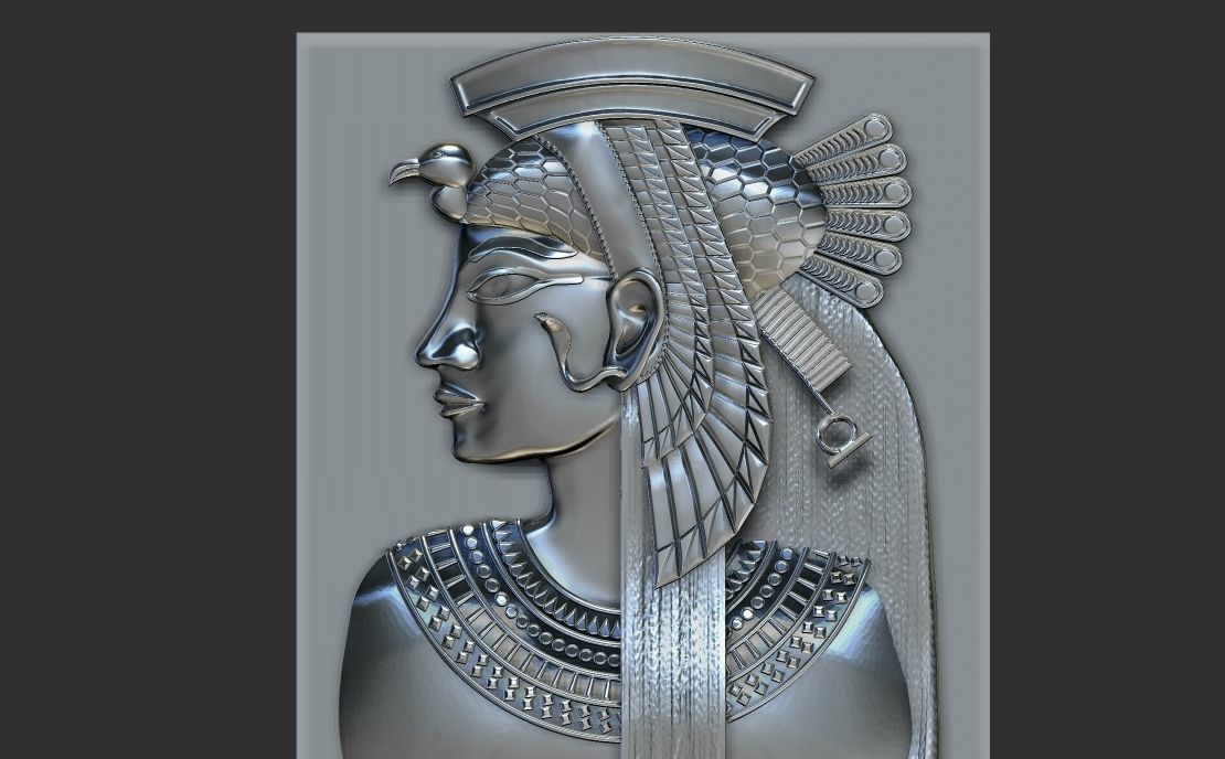 Cleopatra queen - last pharaoh of Egypt 3D print model_6