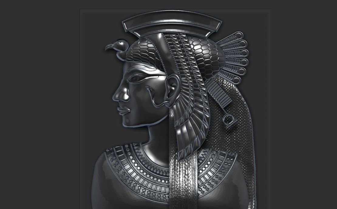 Cleopatra queen - last pharaoh of Egypt 3D print model_11