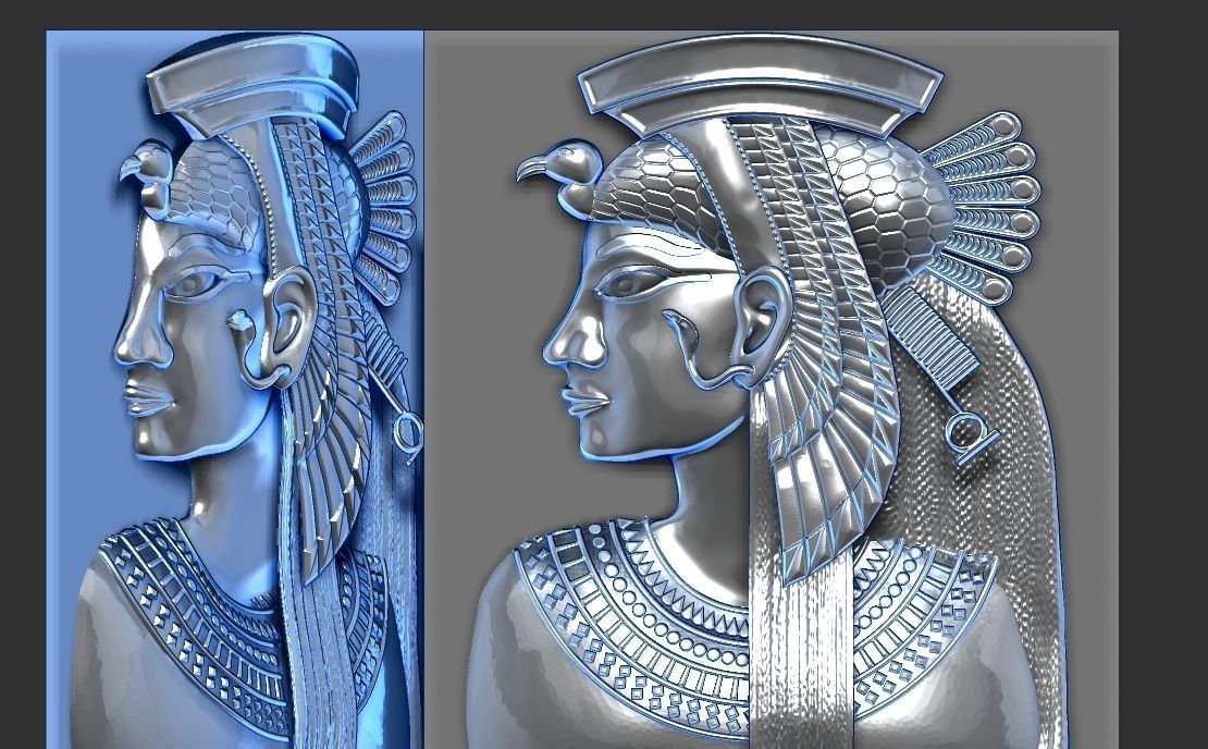 Cleopatra queen - last pharaoh of Egypt 3D print model_12