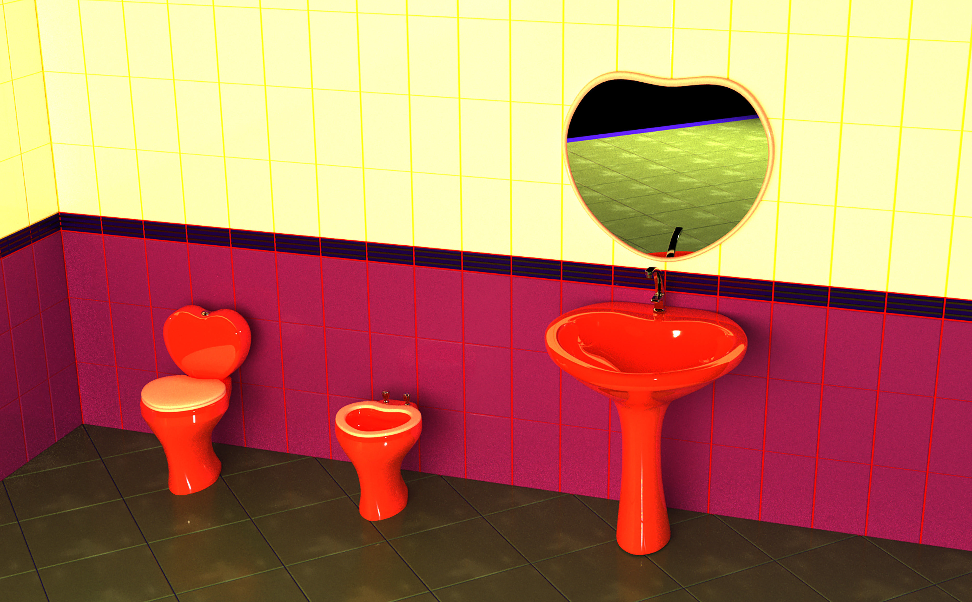 Bathroom washbasin  3D model_1