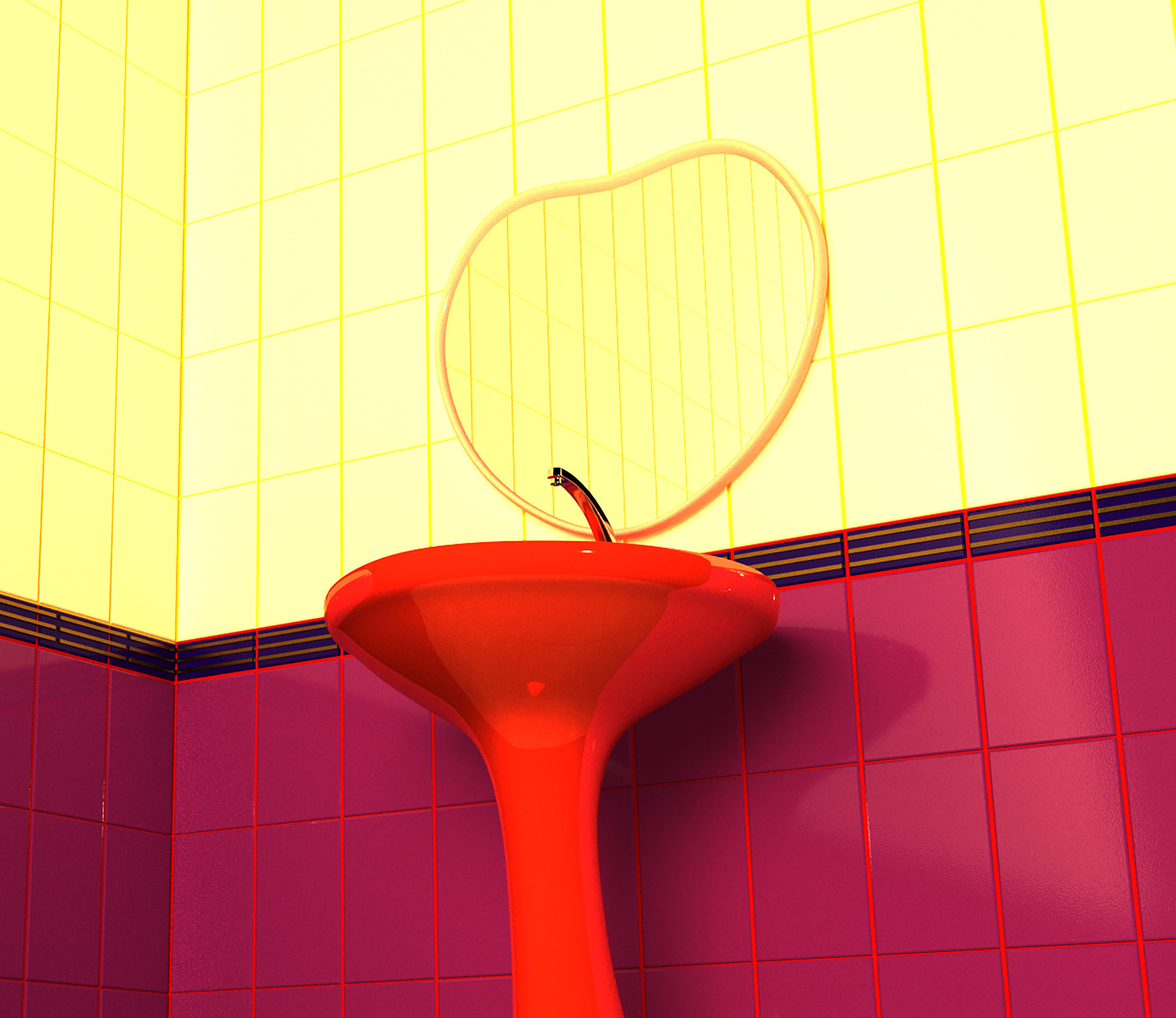 Bathroom washbasin  3D model_8