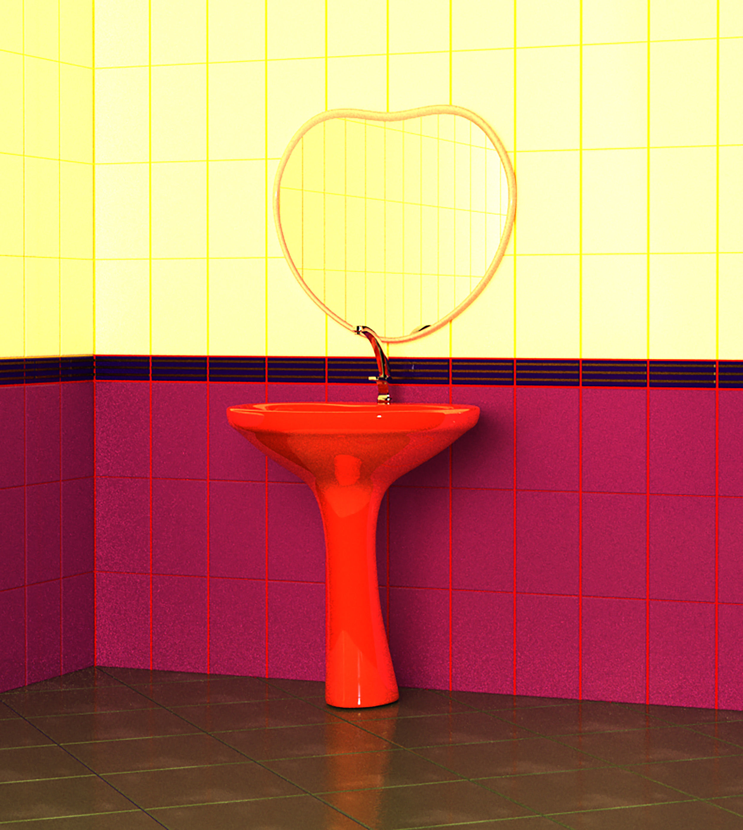 Bathroom washbasin  3D model_2