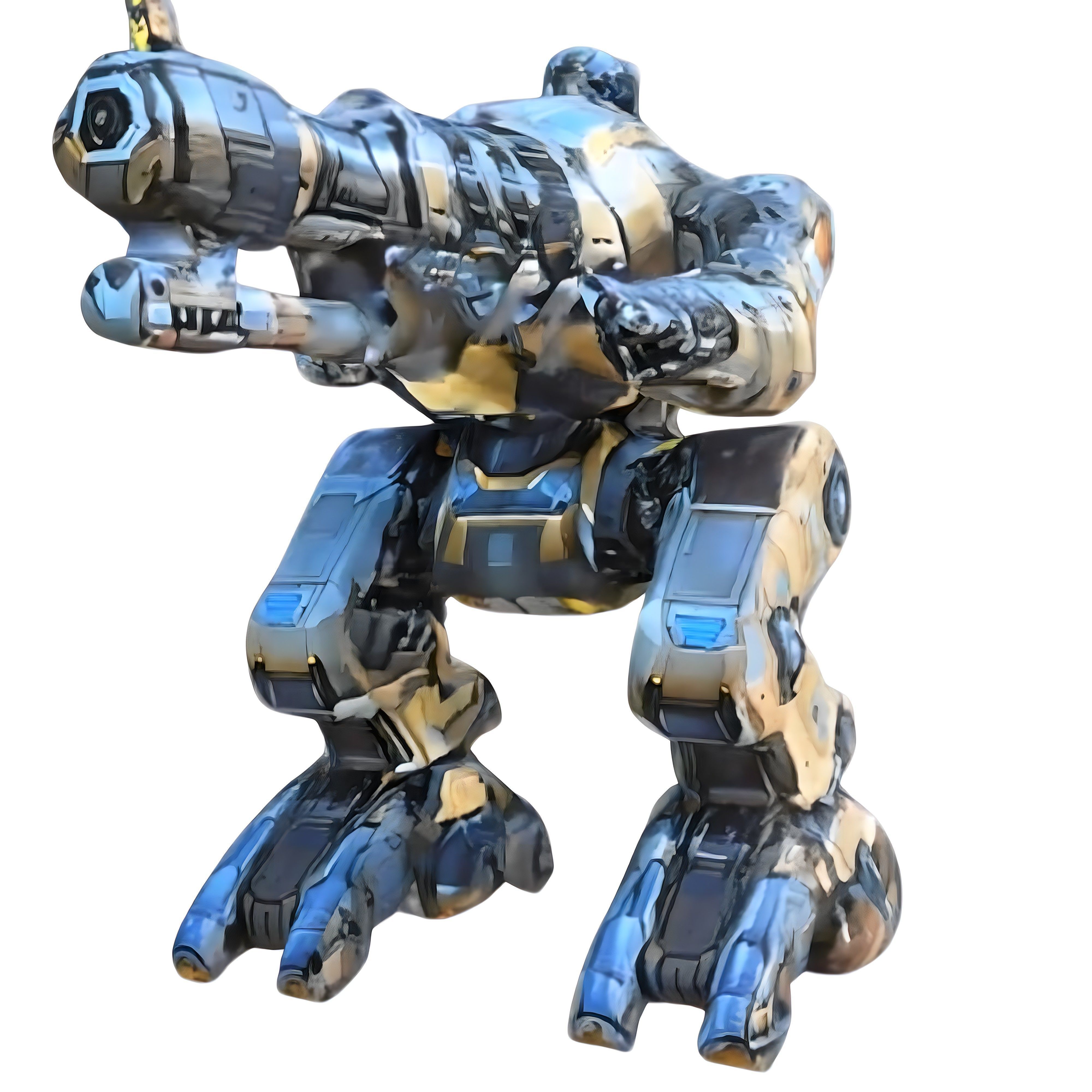 3d hyper realistic  military mechanized robot 3D model_4