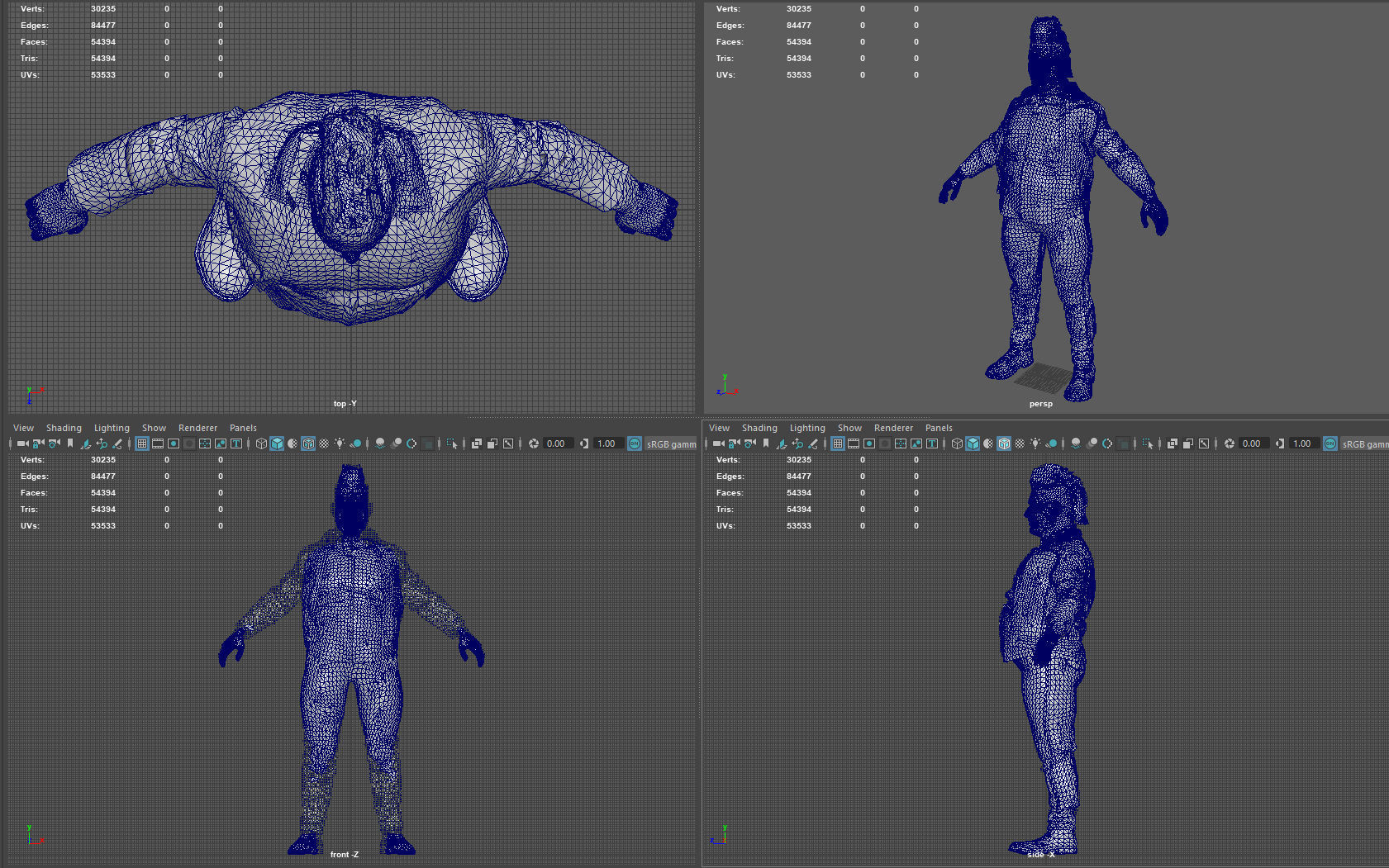FAT BIKER MAN 3D model_15