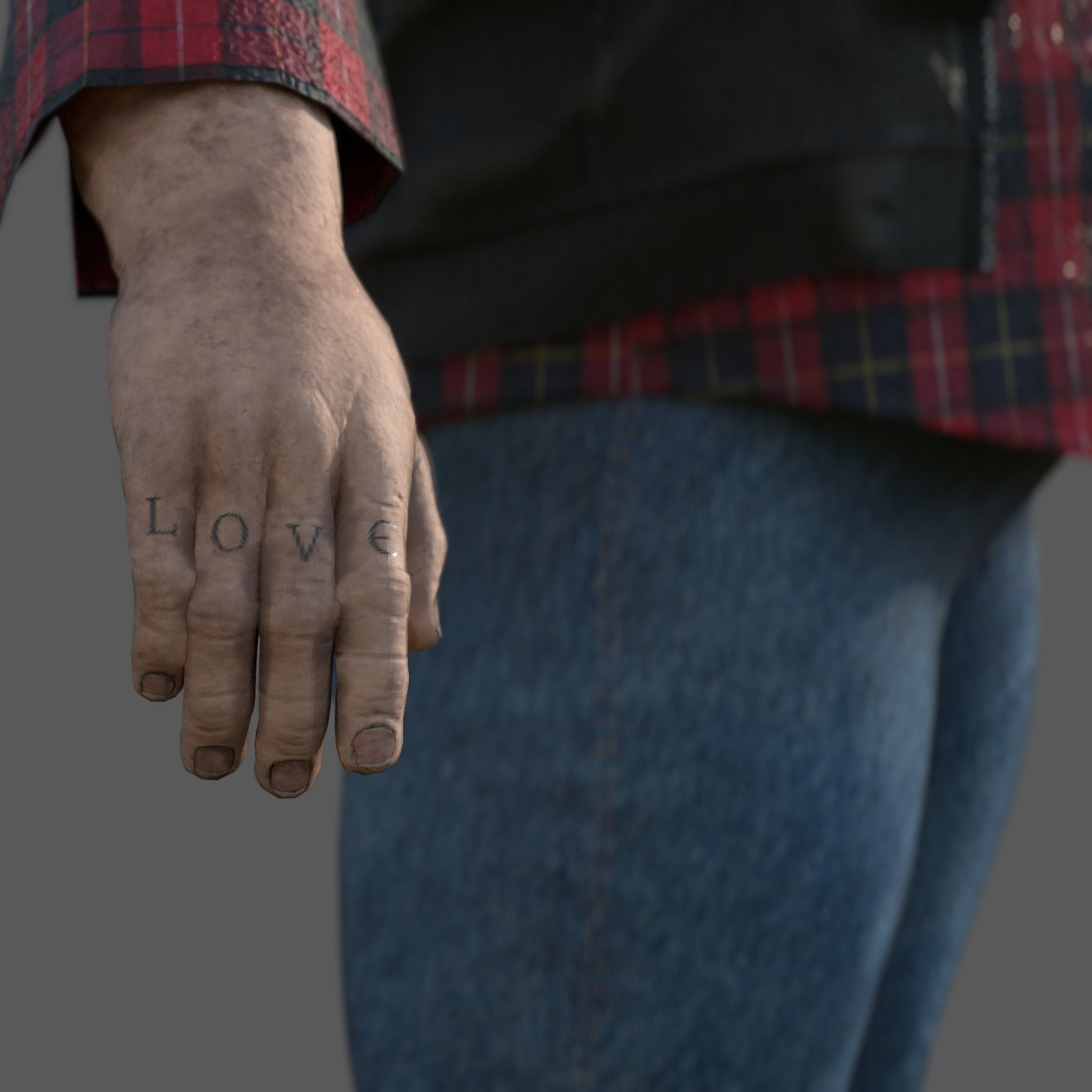 FAT BIKER MAN 3D model_5