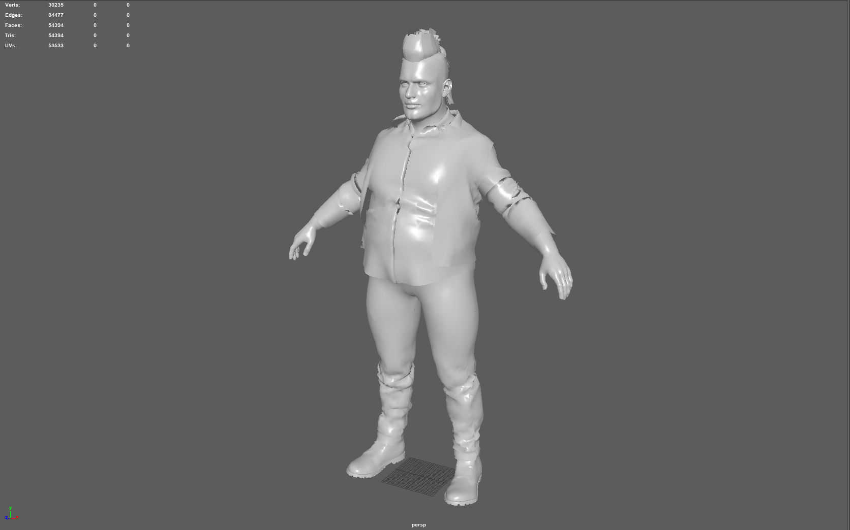 FAT BIKER MAN 3D model_11