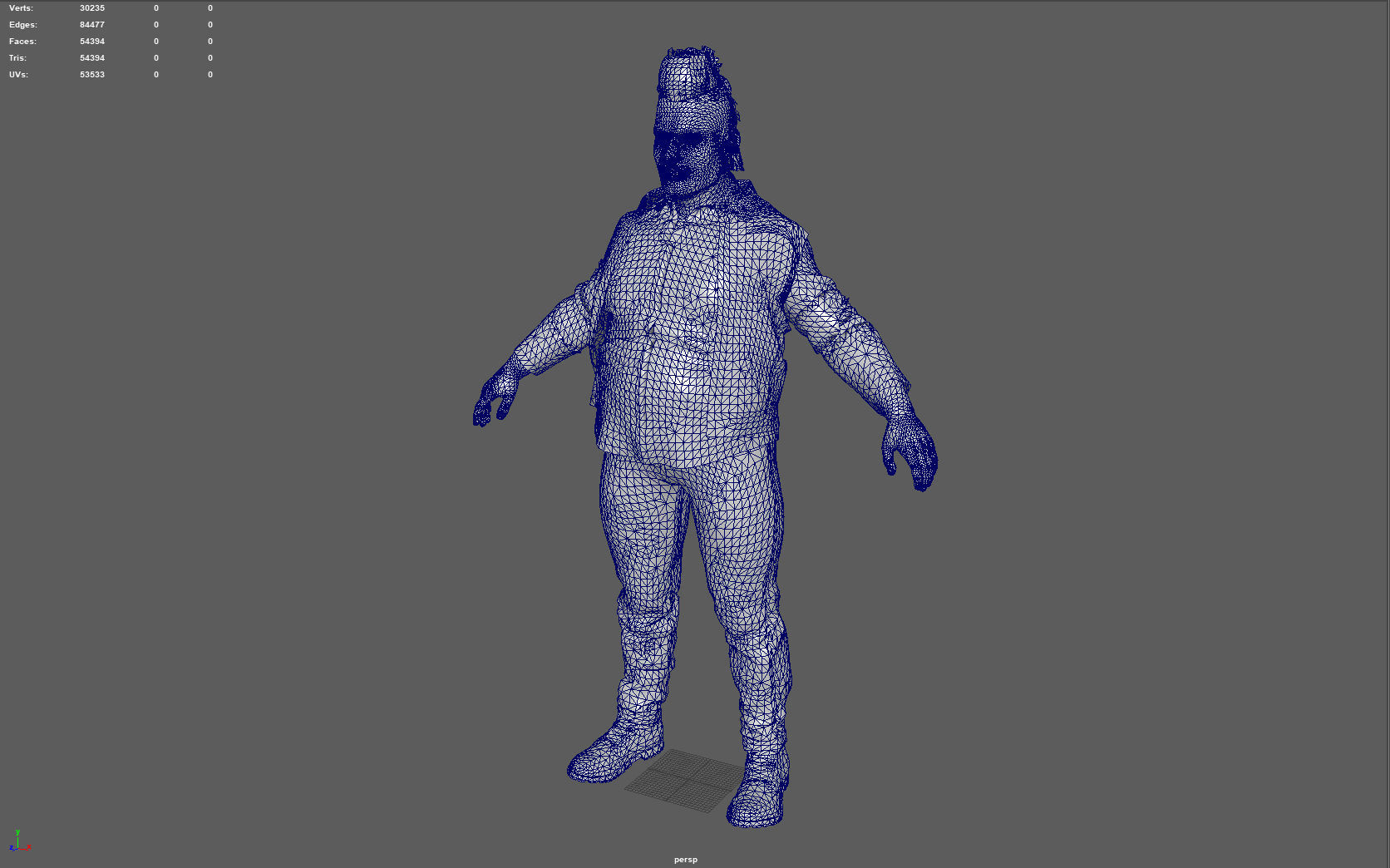 FAT BIKER MAN 3D model_12