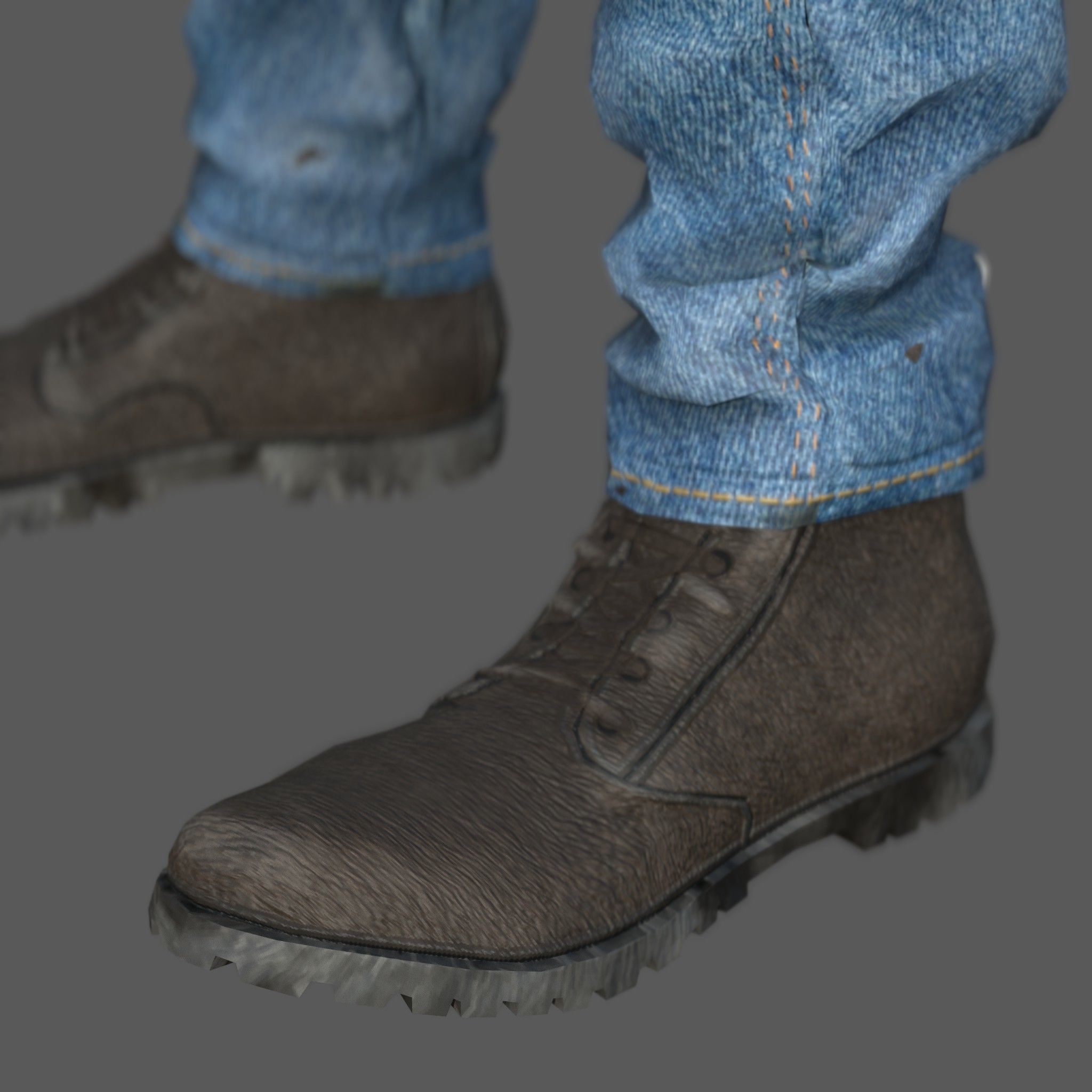 FAT BIKER MAN 3D model_7