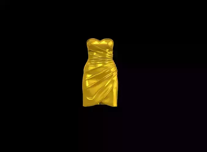 3d draped dress
