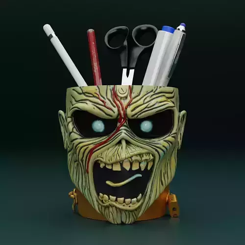 pen holder Eddie Iron Maiden
