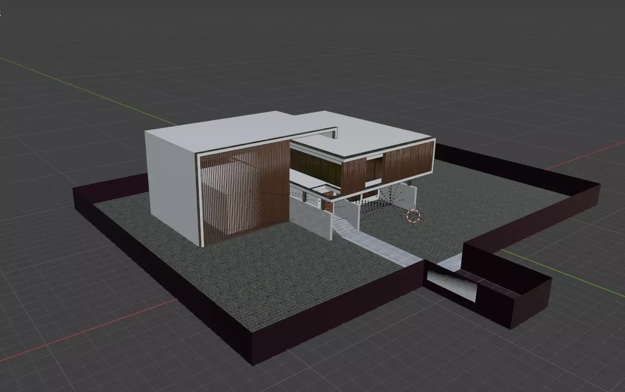villa home 3D model_0