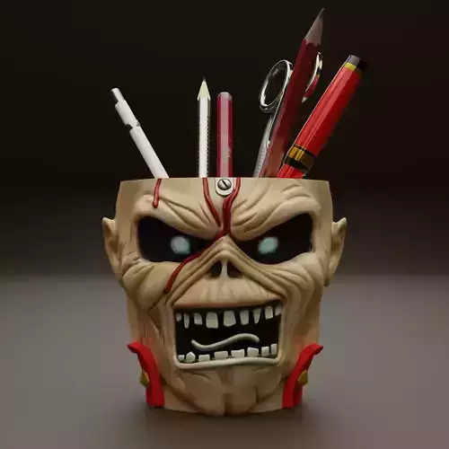 pen holder Eddie Iron Maiden