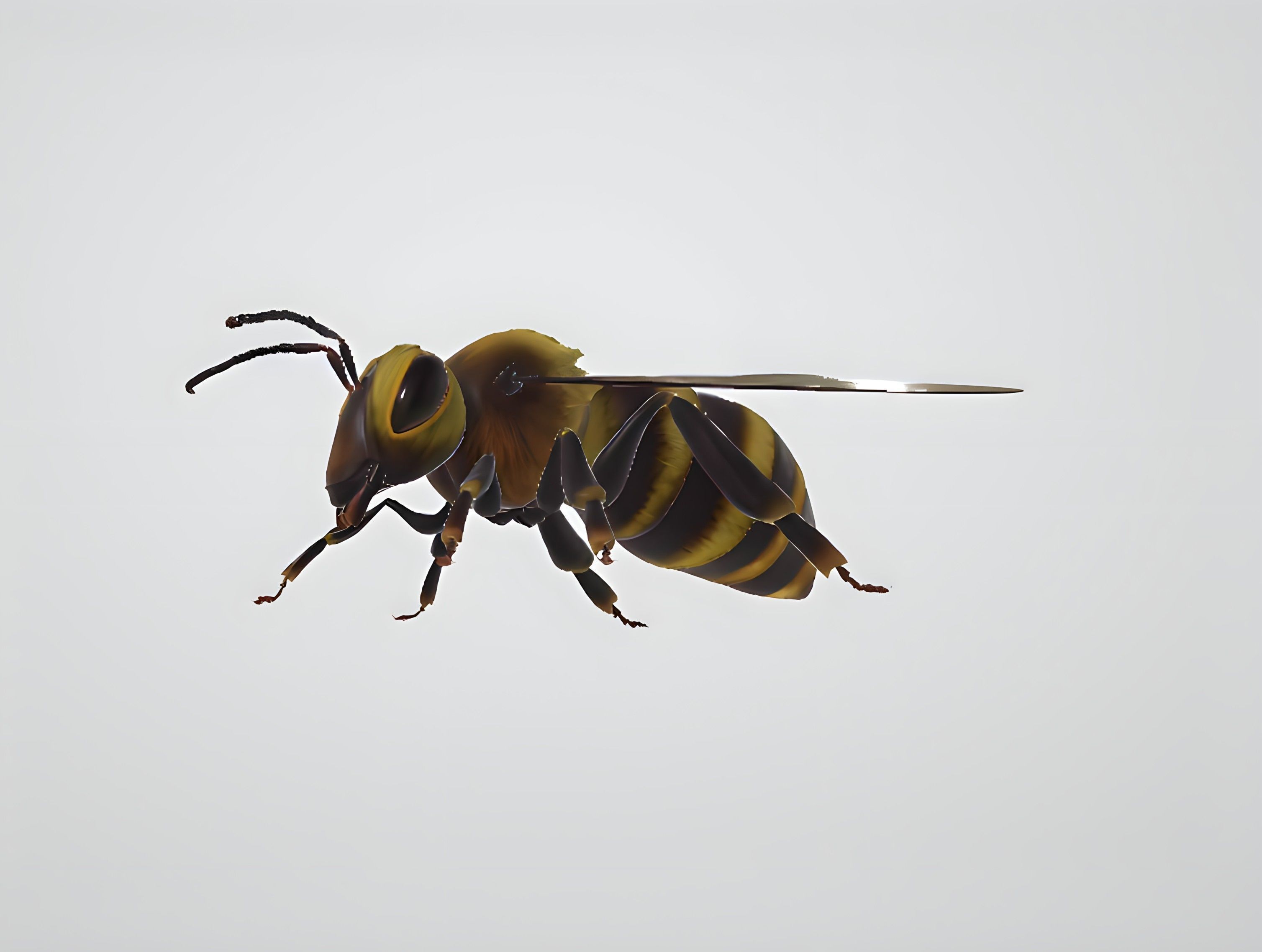 3d hiperrealistic bee 3D model_3