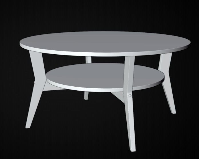 Ikea coffe table 3D model_4