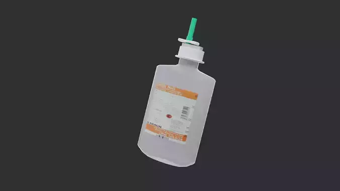 Normal Saline Low-poly 3D model