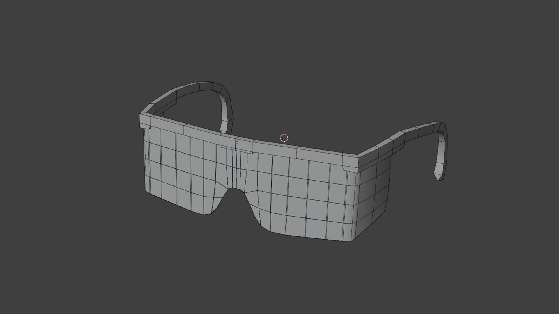 Protective Glasses Low-poly 3D model_1