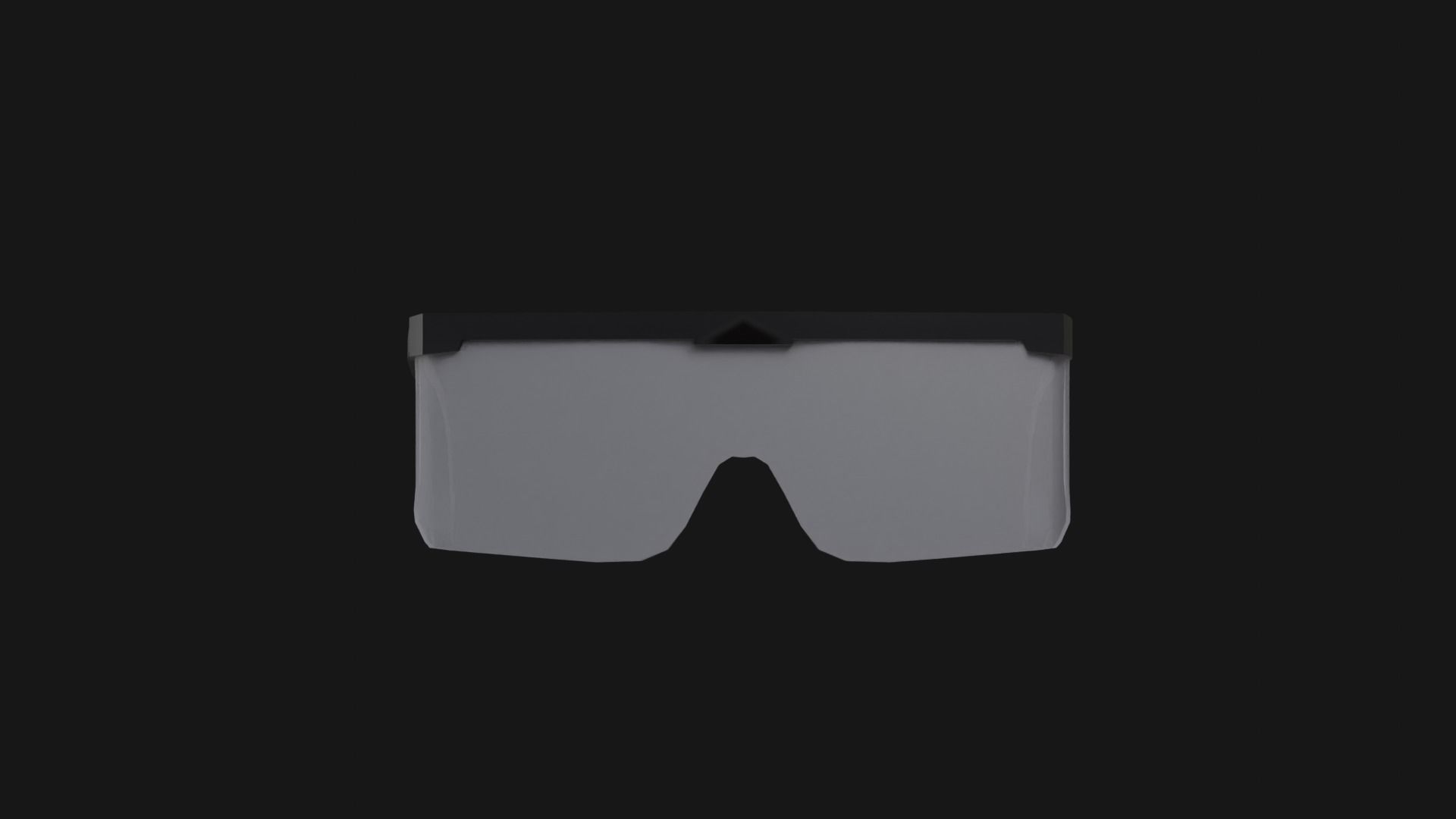Protective Glasses Low-poly 3D model_5
