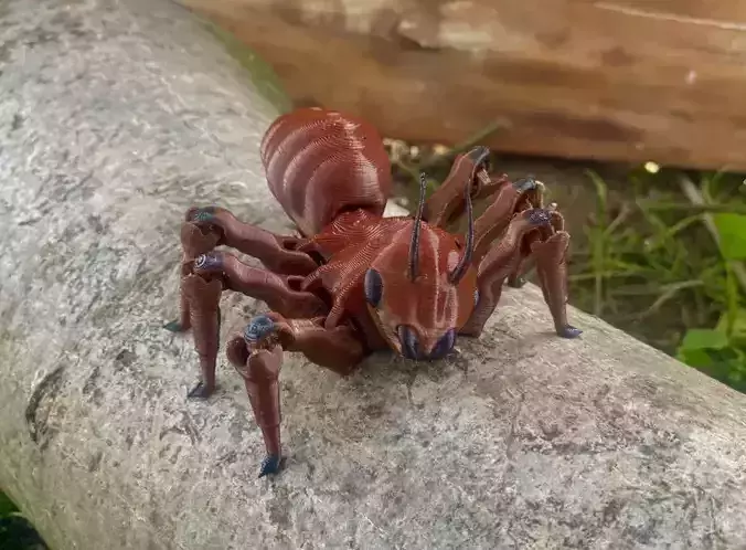 Flexi ant   fantasy   print in place   insect Free 3D print model
