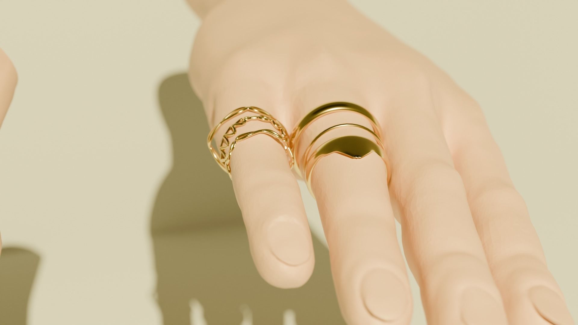 SIMPLE RINGS COLLECTION 3D print model_1