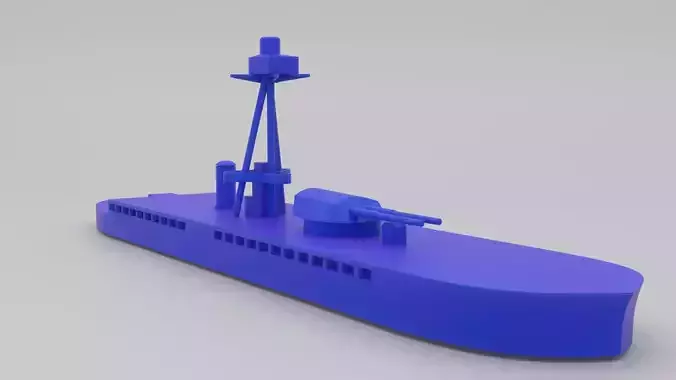 Roberts Monitor simple 3D print model