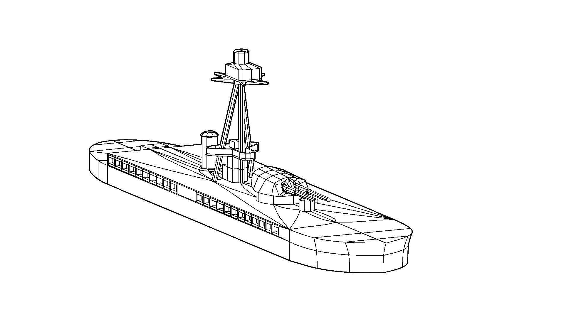 Roberts Monitor simple 3D print model_7