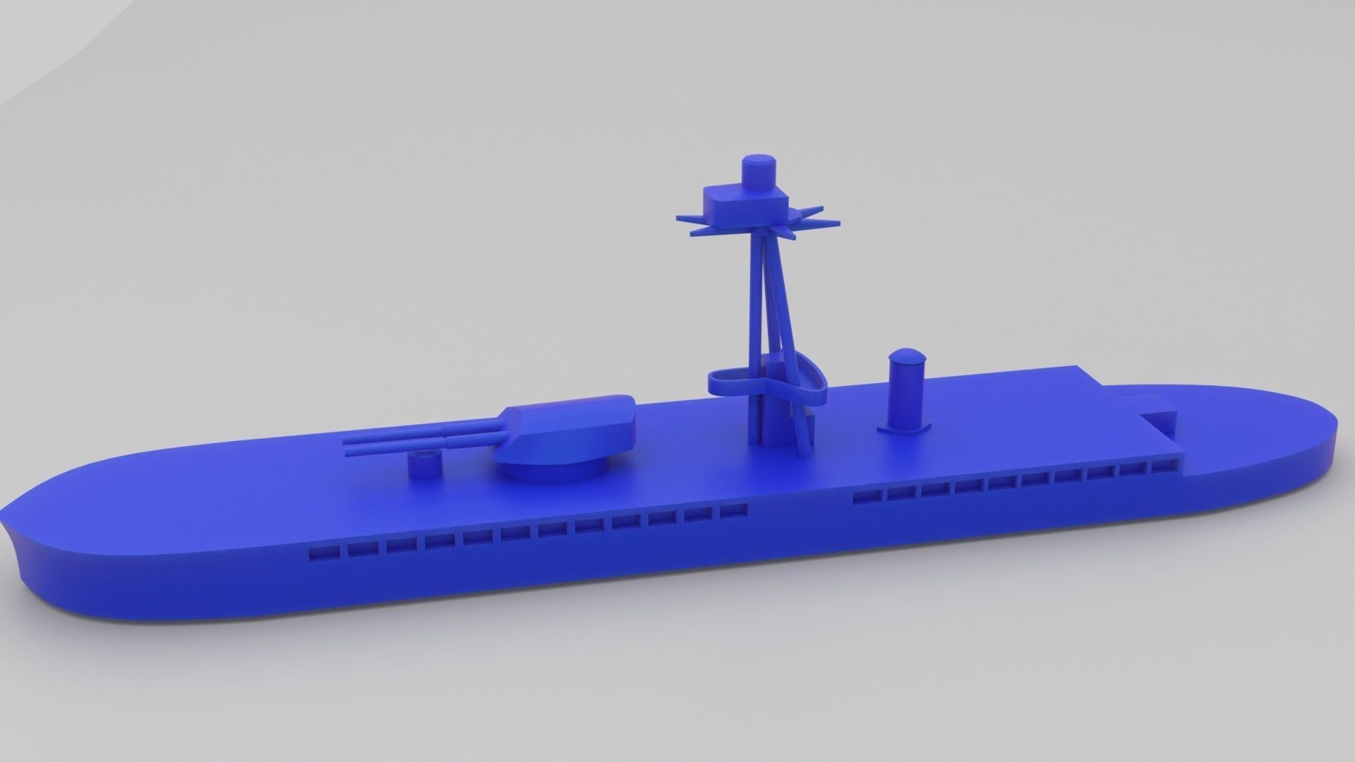 Roberts Monitor simple 3D print model_3