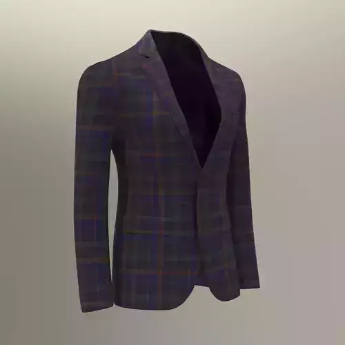 Men suit jacket blazer Clo3d Marvelous Designer 3D model