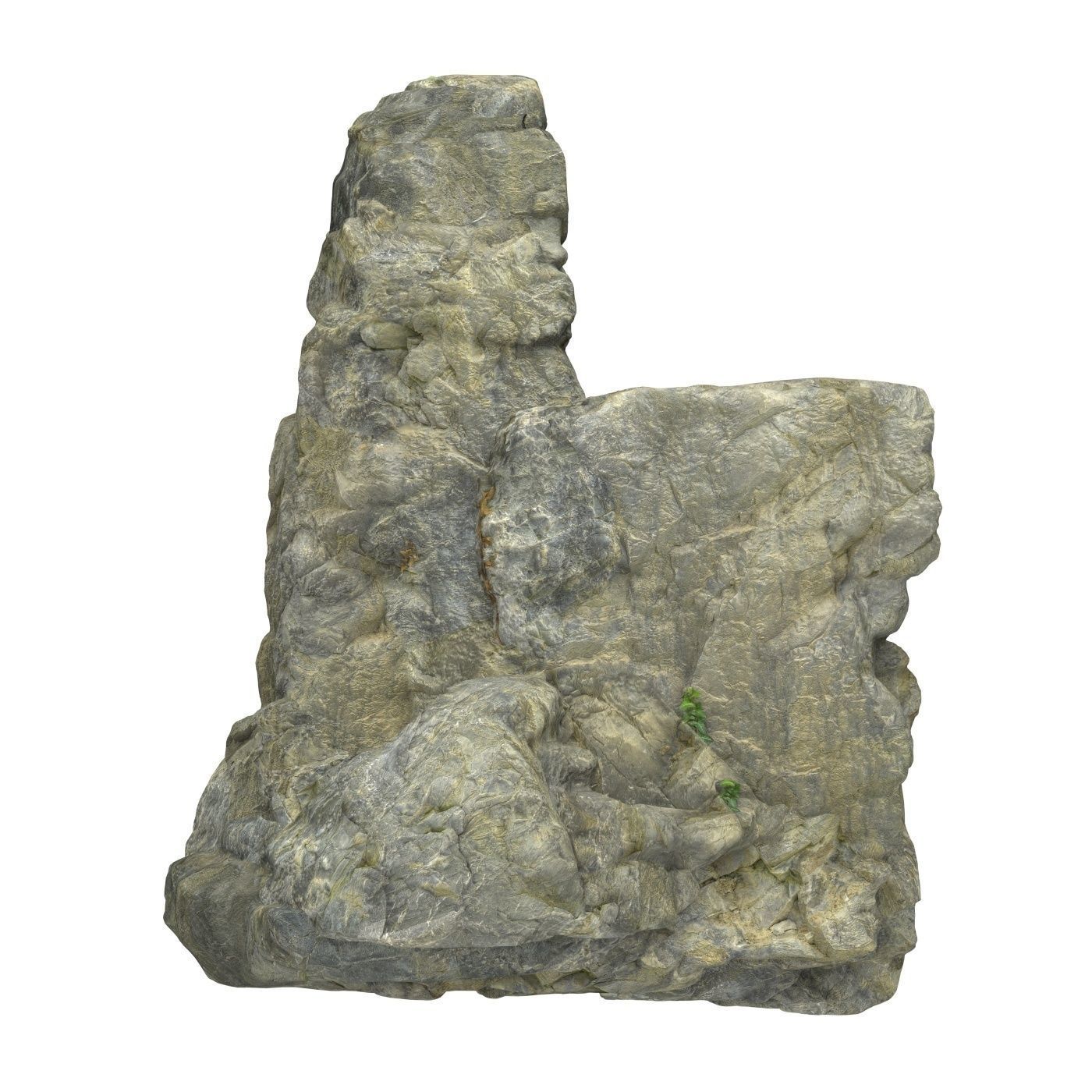 Stone Rock 03 3D model_3